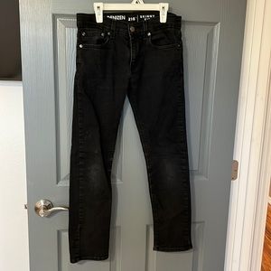 Boys Levis Denizen skinny fit jeans 14 black